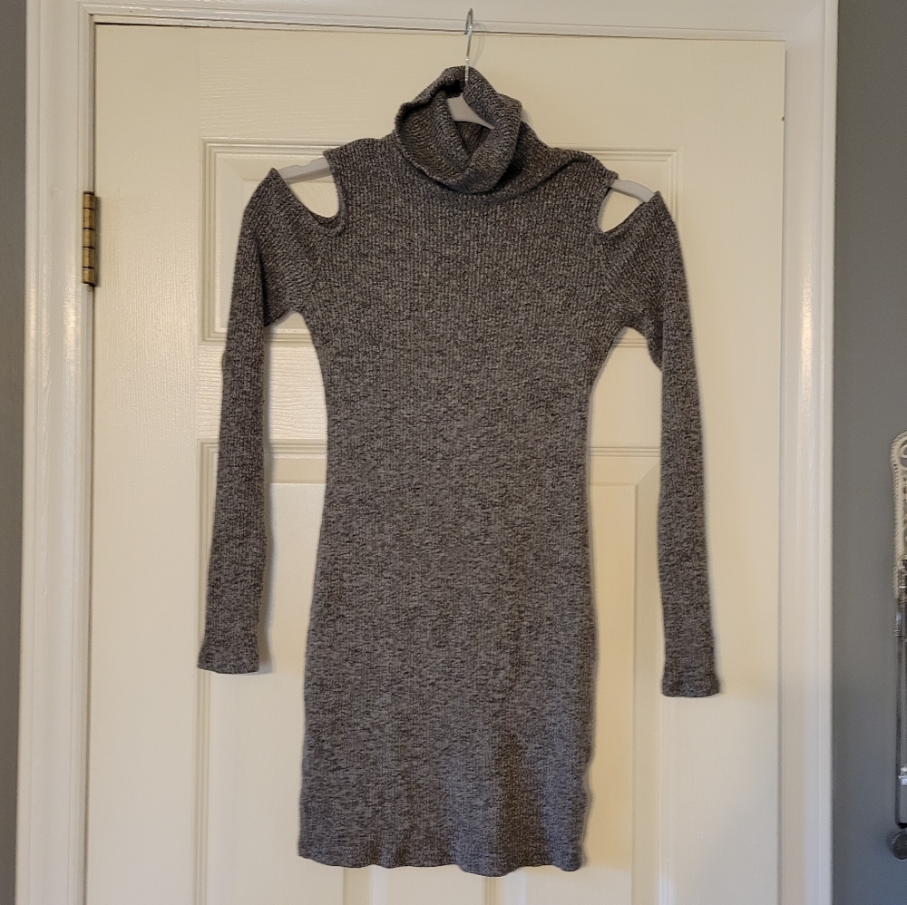 Urban Outfitters Silence + Noise cold shoulder sweater bodycon dress